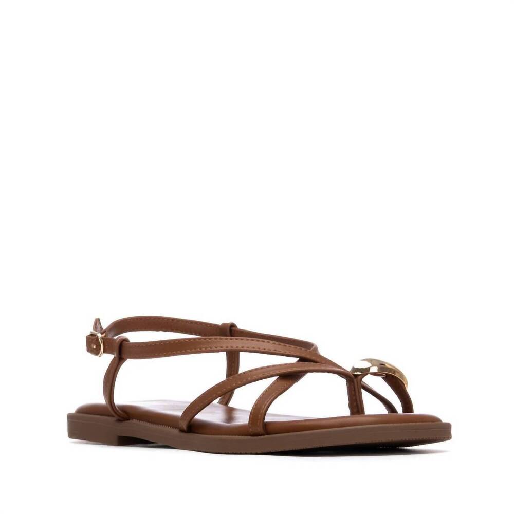 NEW XTI women's strap sandals in camel